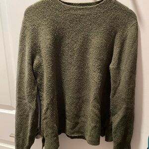 J. Crew Olive Green Crewneck Sweater